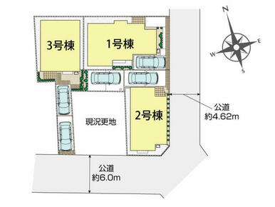 練馬区田柄4丁目3棟 区画図