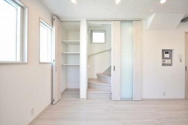 うれしいリビング階段＆リビング収納