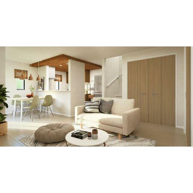 2号棟　室内完成予想図（実際は家具の設置はありません）