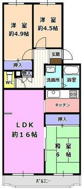 採光や風通しに優れたセンターイン型の間取りで、明るく快適な新生活