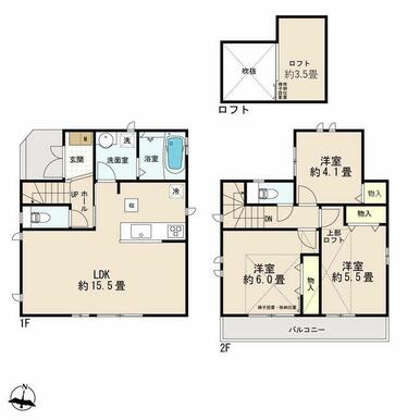 間取り図　１号棟