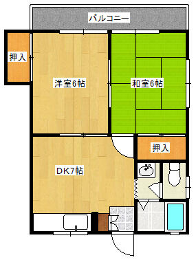 生活しやすい２ＤＫの間取り