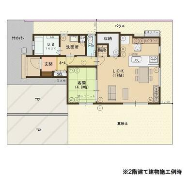 ２階建て建物施工例時