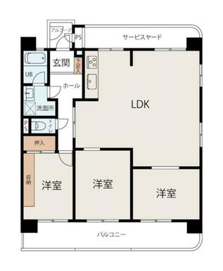 約１９帖の広々リビングの３ＬＤＫです！