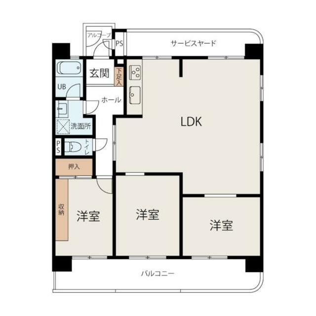 約１９帖の広々リビングの３ＬＤＫです！