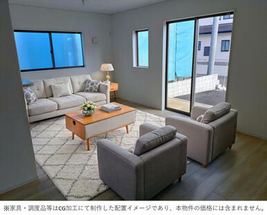 ※家具・調度品等はCG加工にて制作した配置イメージであり、本物件の価格には含まれません。
