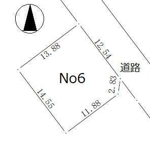 南側はNo7の専用通路になっていますので、日当たりは良好です。