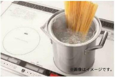 ＩＨコンロはフラット構造なので掃除が簡単で火を使わないので安全で、しかもオール電化なので経済的です。
