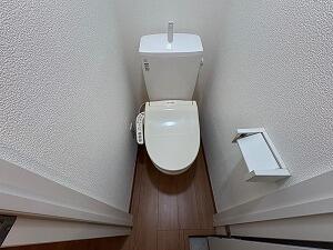 温水洗浄便座付き　※同タイプ別部屋写真