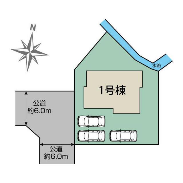 甲府市羽黒町1棟 区画図